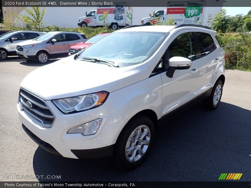 Diamond White / Ebony Black 2020 Ford EcoSport SE 4WD
