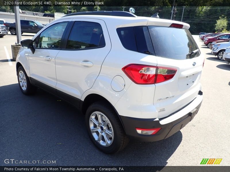 Diamond White / Ebony Black 2020 Ford EcoSport SE 4WD