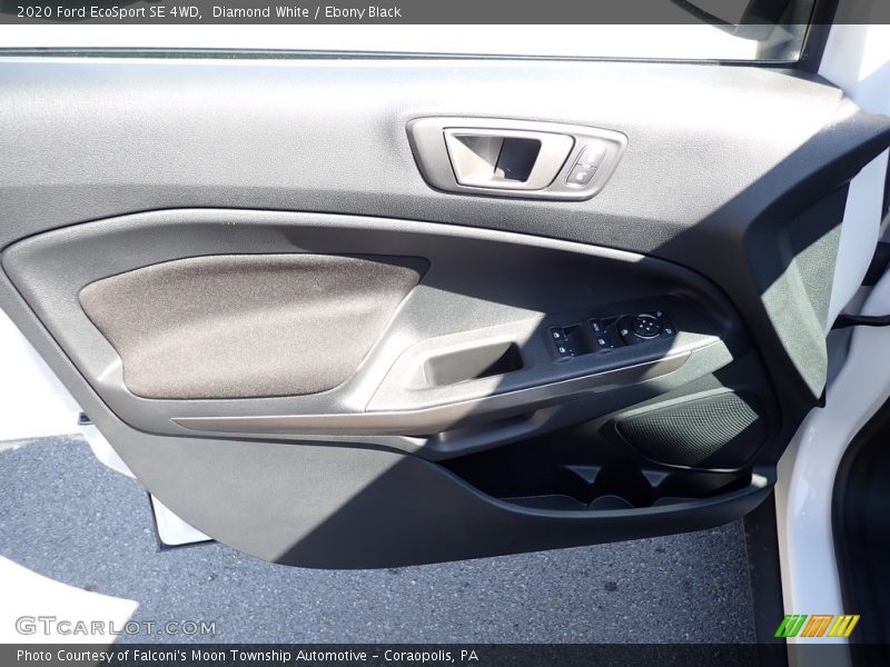 Diamond White / Ebony Black 2020 Ford EcoSport SE 4WD