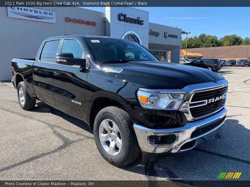 Diamond Black Crystal Pearl / Black 2021 Ram 1500 Big Horn Crew Cab 4x4