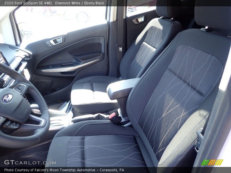 Diamond White / Ebony Black 2020 Ford EcoSport SE 4WD