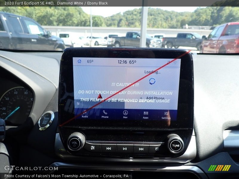 Diamond White / Ebony Black 2020 Ford EcoSport SE 4WD