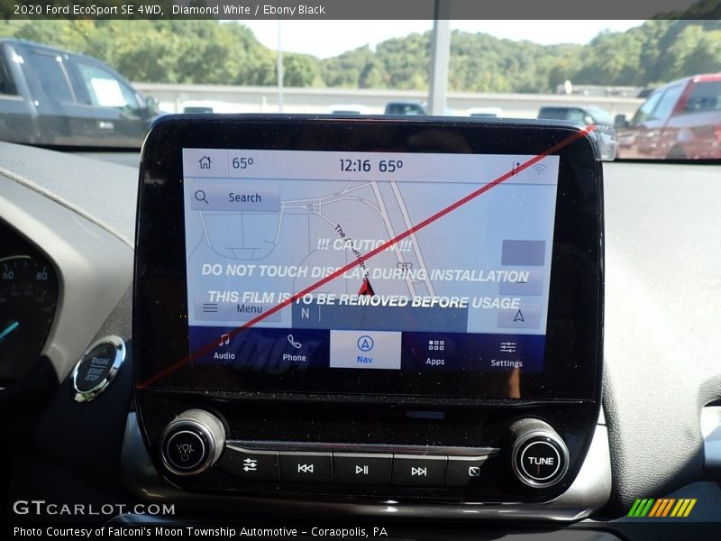 Diamond White / Ebony Black 2020 Ford EcoSport SE 4WD