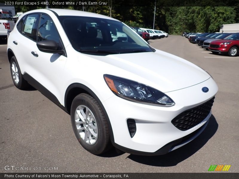 Oxford White / Dark Earth Gray 2020 Ford Escape S 4WD
