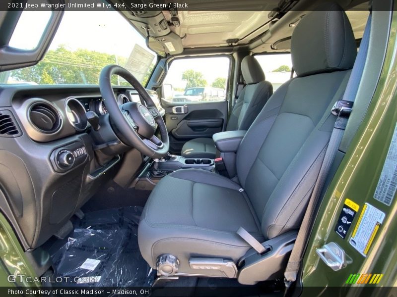 Sarge Green / Black 2021 Jeep Wrangler Unlimited Willys 4x4