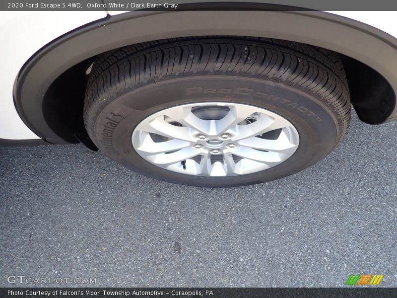 Oxford White / Dark Earth Gray 2020 Ford Escape S 4WD