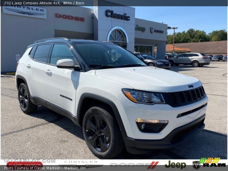 White / Black 2021 Jeep Compass Altitude 4x4