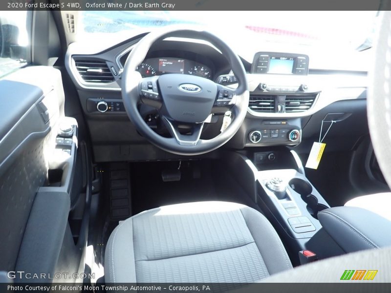 Oxford White / Dark Earth Gray 2020 Ford Escape S 4WD