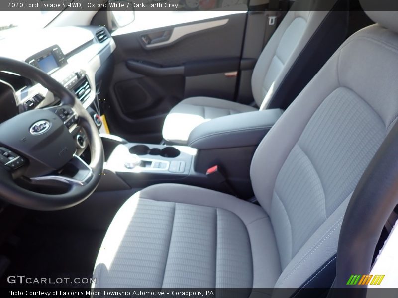 Oxford White / Dark Earth Gray 2020 Ford Escape S 4WD