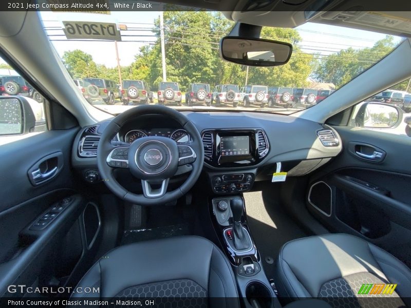 White / Black 2021 Jeep Compass Altitude 4x4