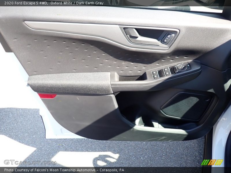 Oxford White / Dark Earth Gray 2020 Ford Escape S 4WD