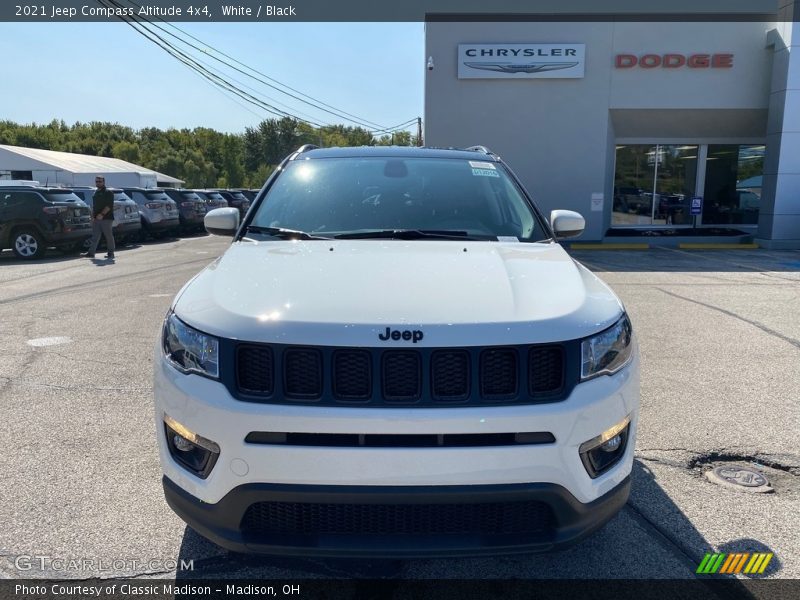 White / Black 2021 Jeep Compass Altitude 4x4