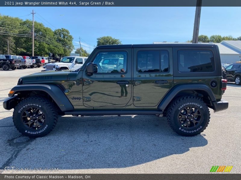 Sarge Green / Black 2021 Jeep Wrangler Unlimited Willys 4x4