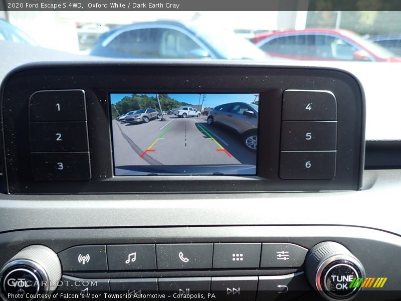 Oxford White / Dark Earth Gray 2020 Ford Escape S 4WD