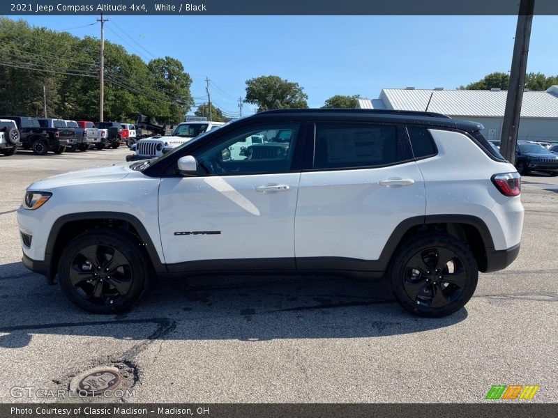 White / Black 2021 Jeep Compass Altitude 4x4