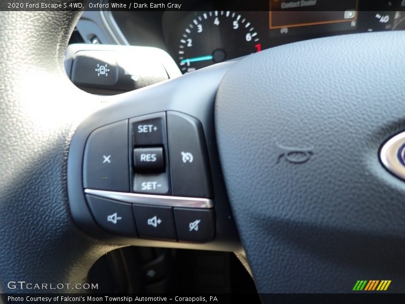 Oxford White / Dark Earth Gray 2020 Ford Escape S 4WD