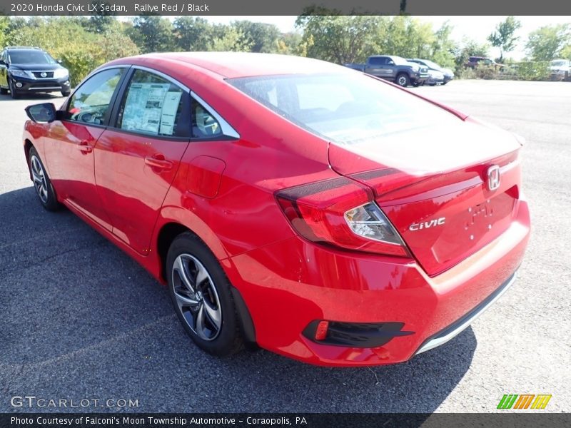 Rallye Red / Black 2020 Honda Civic LX Sedan