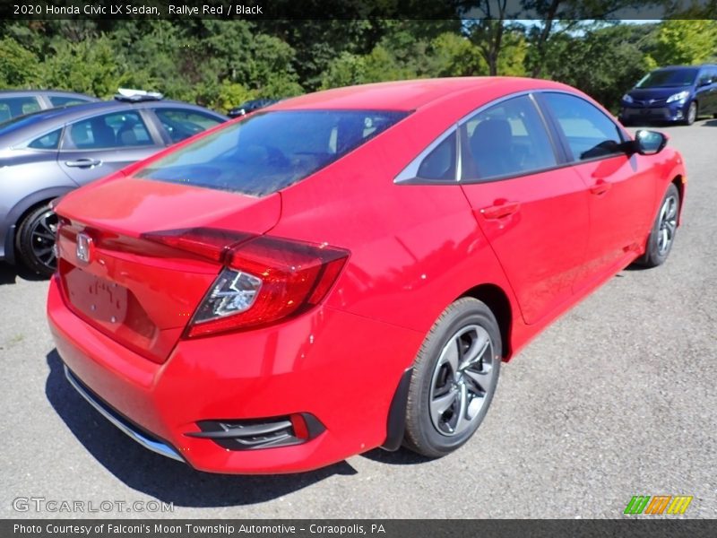 Rallye Red / Black 2020 Honda Civic LX Sedan