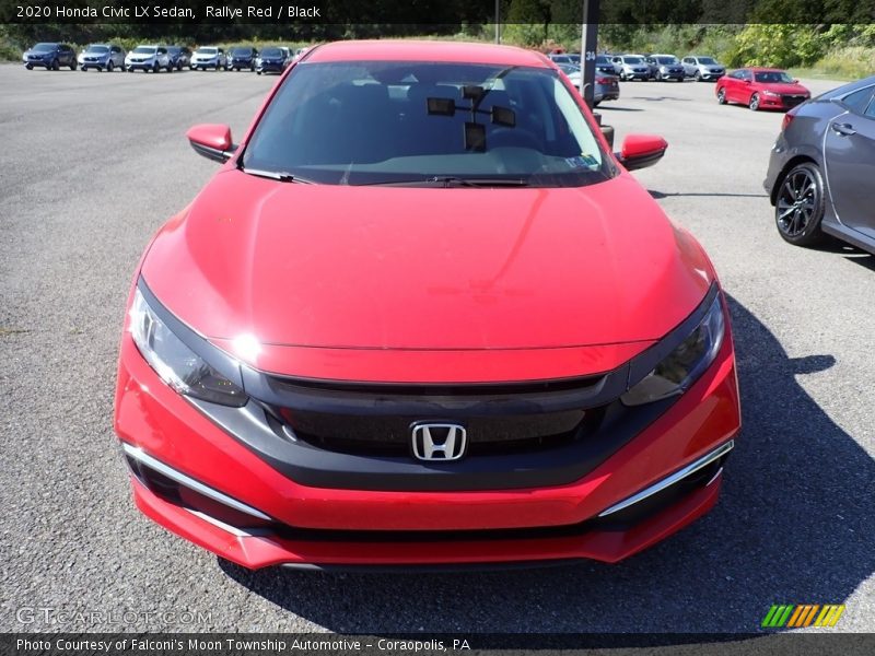 Rallye Red / Black 2020 Honda Civic LX Sedan