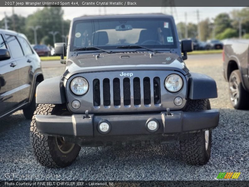 Granite Crystal Metallic / Black 2017 Jeep Wrangler Unlimited Sport 4x4