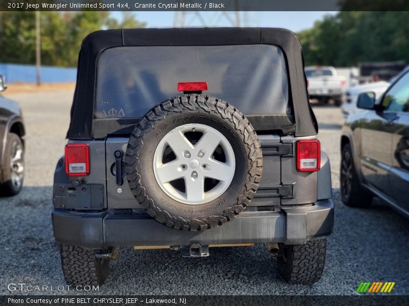 Granite Crystal Metallic / Black 2017 Jeep Wrangler Unlimited Sport 4x4