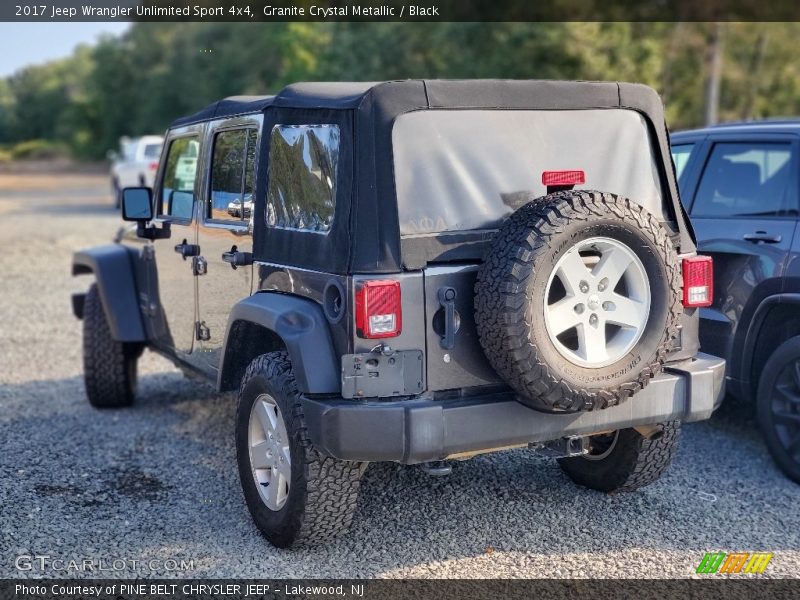 Granite Crystal Metallic / Black 2017 Jeep Wrangler Unlimited Sport 4x4