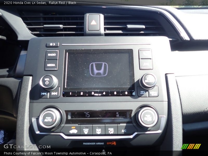 Rallye Red / Black 2020 Honda Civic LX Sedan