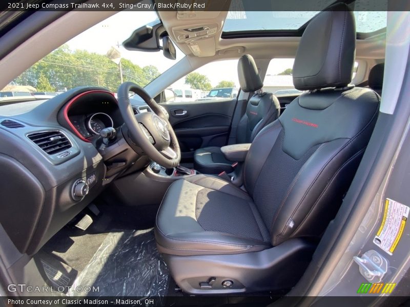 Front Seat of 2021 Compass Trailhawk 4x4