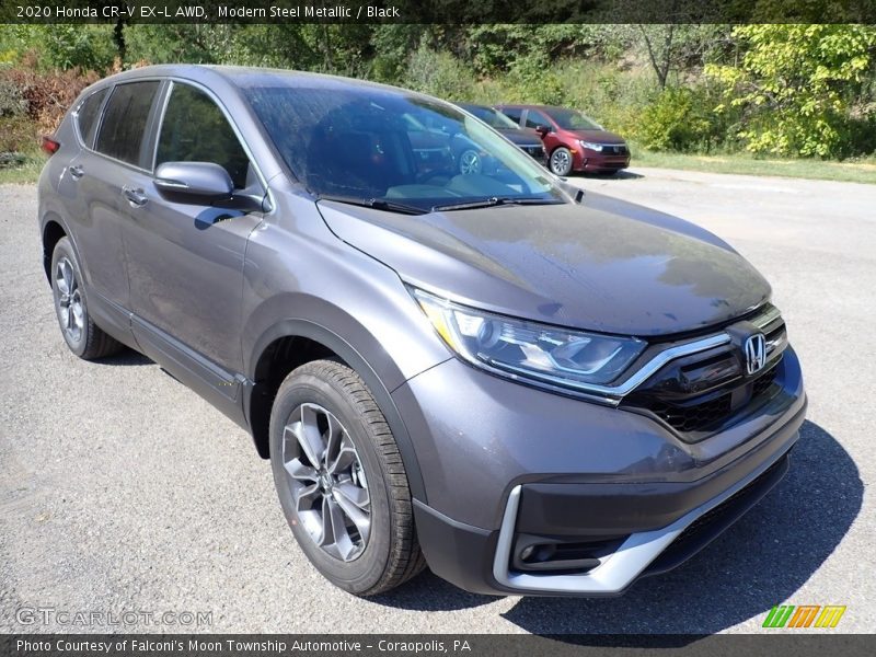 Modern Steel Metallic / Black 2020 Honda CR-V EX-L AWD