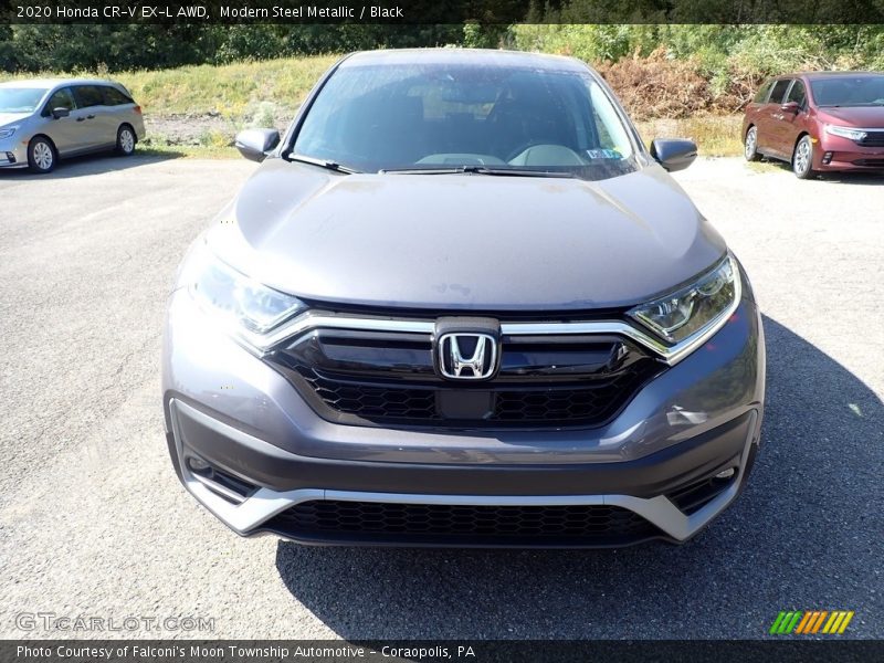 Modern Steel Metallic / Black 2020 Honda CR-V EX-L AWD