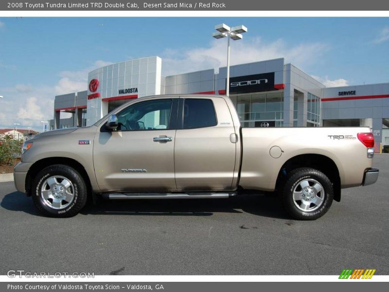 Desert Sand Mica / Red Rock 2008 Toyota Tundra Limited TRD Double Cab