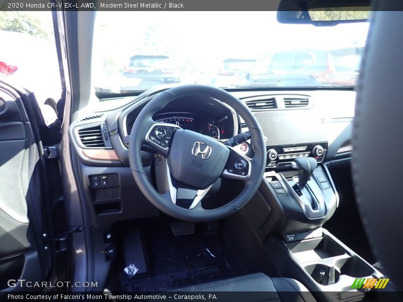 Modern Steel Metallic / Black 2020 Honda CR-V EX-L AWD
