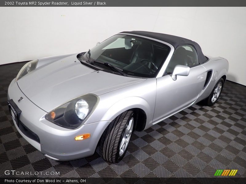 Liquid Silver / Black 2002 Toyota MR2 Spyder Roadster