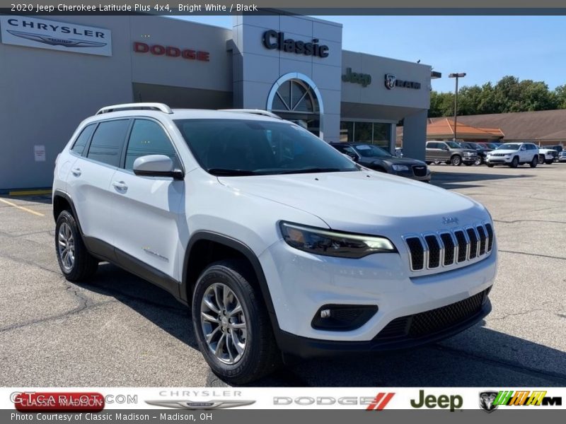 Bright White / Black 2020 Jeep Cherokee Latitude Plus 4x4
