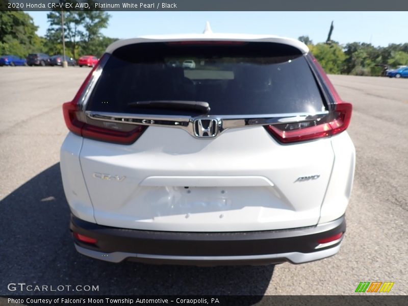 Platinum White Pearl / Black 2020 Honda CR-V EX AWD