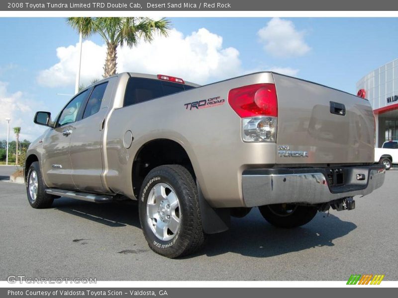 Desert Sand Mica / Red Rock 2008 Toyota Tundra Limited TRD Double Cab