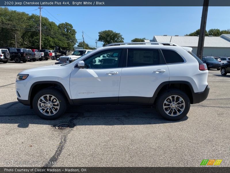 Bright White / Black 2020 Jeep Cherokee Latitude Plus 4x4