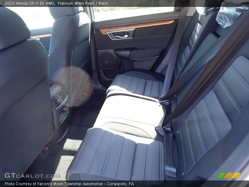 Platinum White Pearl / Black 2020 Honda CR-V EX AWD