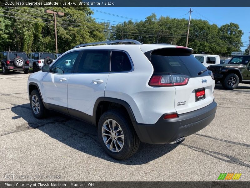 Bright White / Black 2020 Jeep Cherokee Latitude Plus 4x4