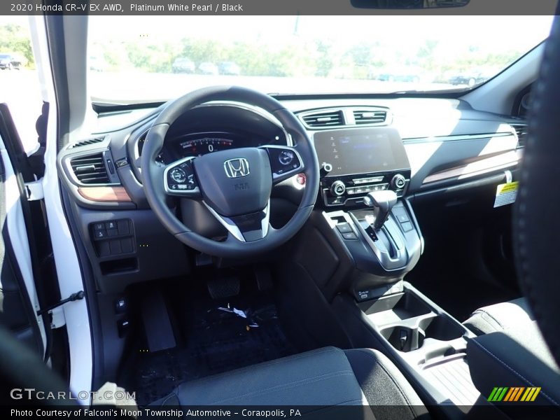 Platinum White Pearl / Black 2020 Honda CR-V EX AWD