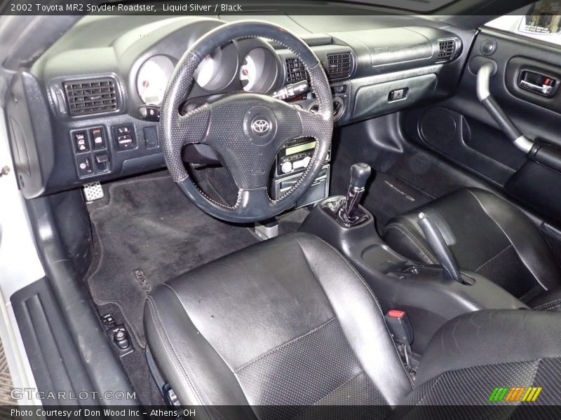 Liquid Silver / Black 2002 Toyota MR2 Spyder Roadster