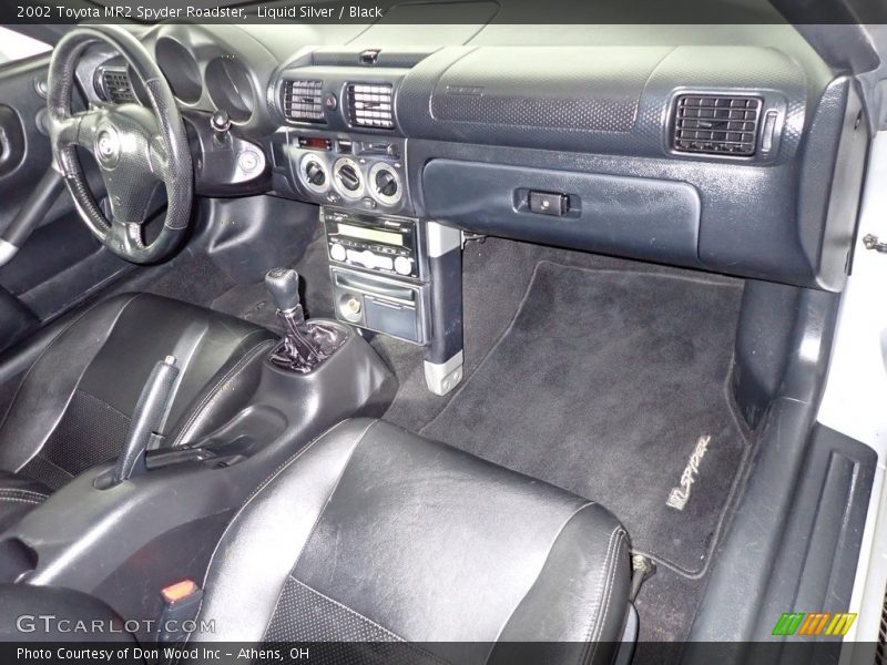 Liquid Silver / Black 2002 Toyota MR2 Spyder Roadster