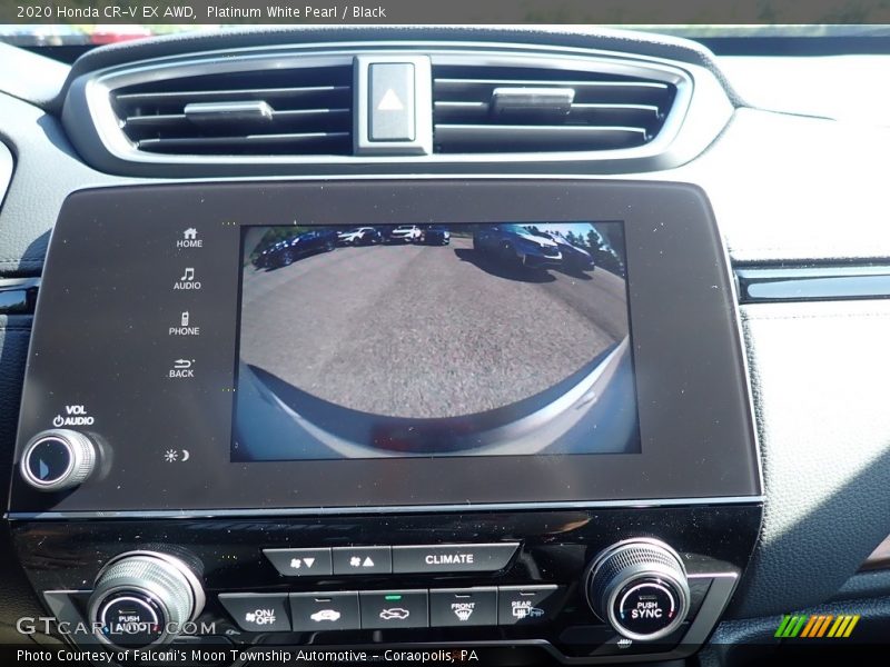 Platinum White Pearl / Black 2020 Honda CR-V EX AWD