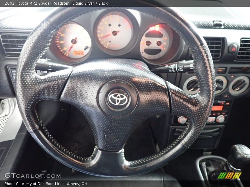 Liquid Silver / Black 2002 Toyota MR2 Spyder Roadster
