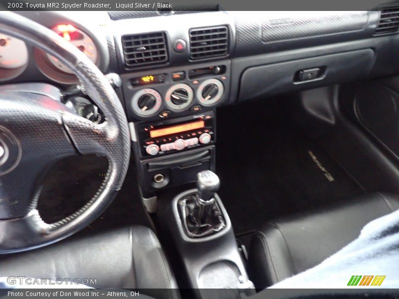 Liquid Silver / Black 2002 Toyota MR2 Spyder Roadster