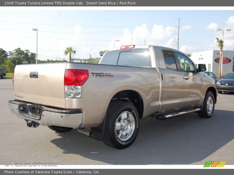 Desert Sand Mica / Red Rock 2008 Toyota Tundra Limited TRD Double Cab