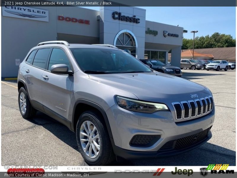 Billet Silver Metallic / Black 2021 Jeep Cherokee Latitude 4x4