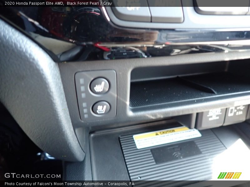 Black Forest Pearl / Gray 2020 Honda Passport Elite AWD