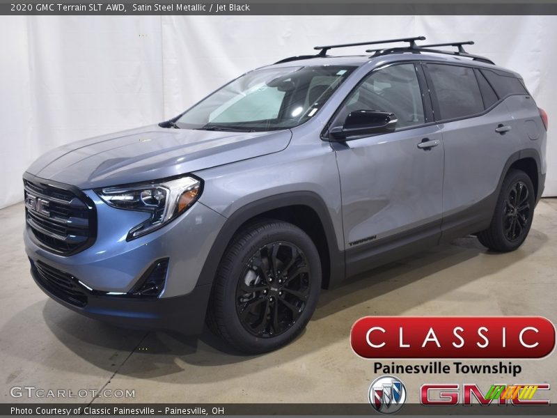 Satin Steel Metallic / Jet Black 2020 GMC Terrain SLT AWD