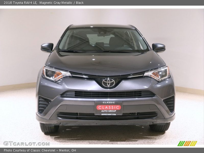 Magnetic Gray Metallic / Black 2018 Toyota RAV4 LE